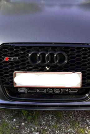 Audi 6-RS plate holder