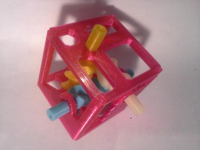 3 Interlocked Helical Gears