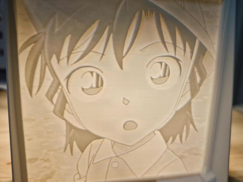 Monochrome Lithophane of Young Ran Mouri