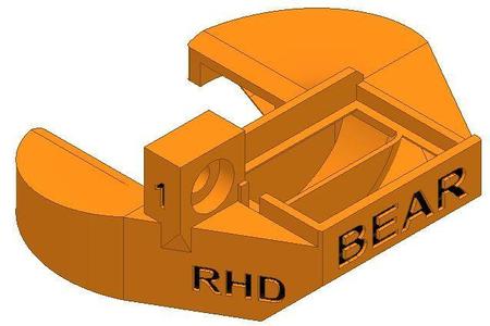 Air nozzle for the Bear extruder (Rev.1), (Prusa MK3 stock Rev.0)