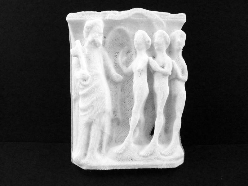 Panel depicting The Last Judgement at The British Museum, London