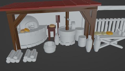 Bread oven. Bethlehem. Ancient Rome. Christmas.