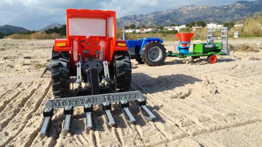 OpenRC Tractor Monster Hunter plow