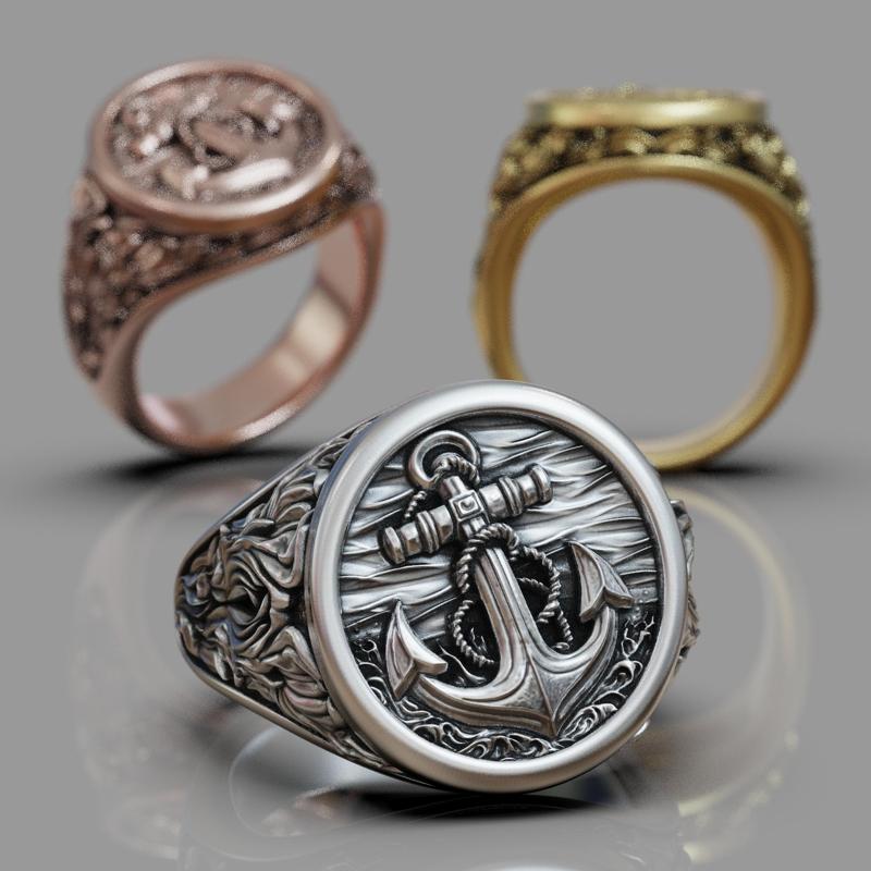 Marine anchor seaweed ring