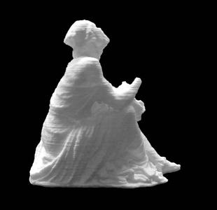 Drunken old woman clutching a lagynos at The Glyptotek Museum, Copenhagen