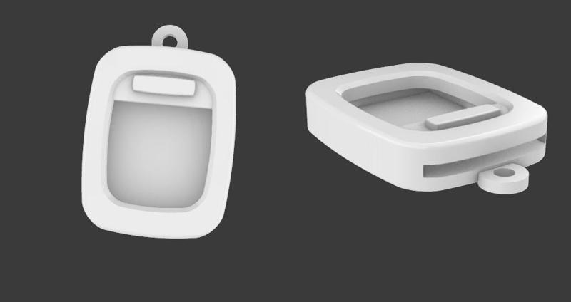 plane window frame keychain