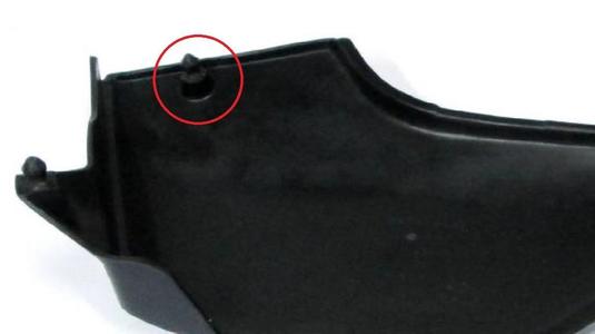 Motorcycle fairing lug replacement