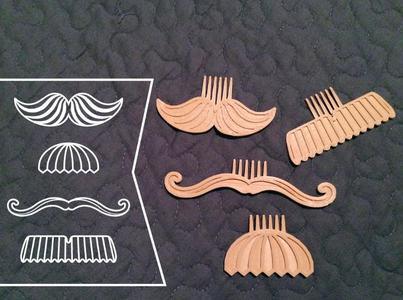 Movember Stache Combs