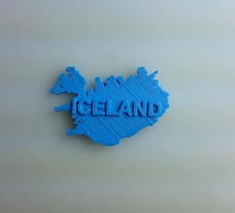 Map of Iceland.