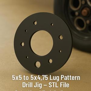 Wheel Lug Pattern Drill Jig - 5x5 to 5x4.75
