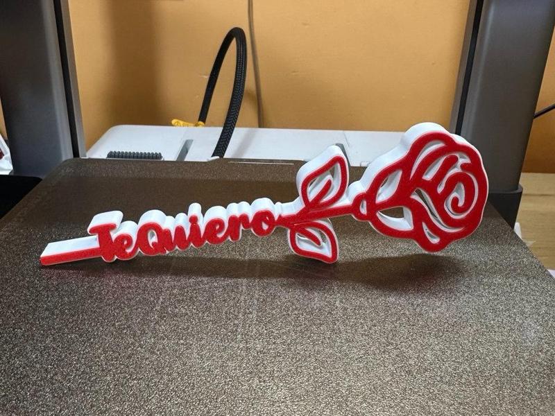 Pink I love you foot