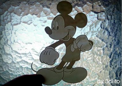 Mickey mouse lithophane