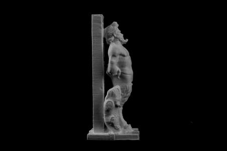 Marble statue of Pan at the Metropolitan Museum of Art, New York