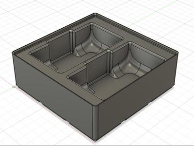 Gridfinity double tape measure holder