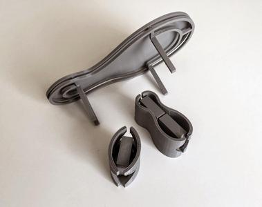 Table with a standalone computer closure