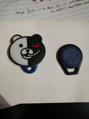Monokuma key fob holder