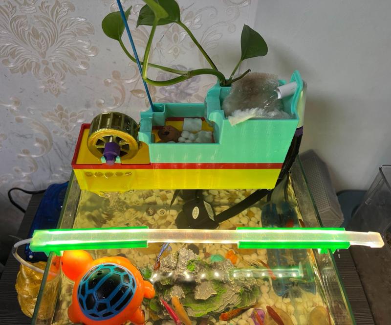 Waterfall Aquarium Filter 3.0 - Added Water Wheel