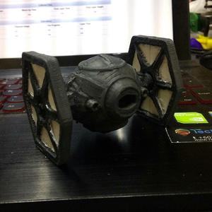 Chibi-ed Star Wars Tie Fighter + First Order Tie Fighter