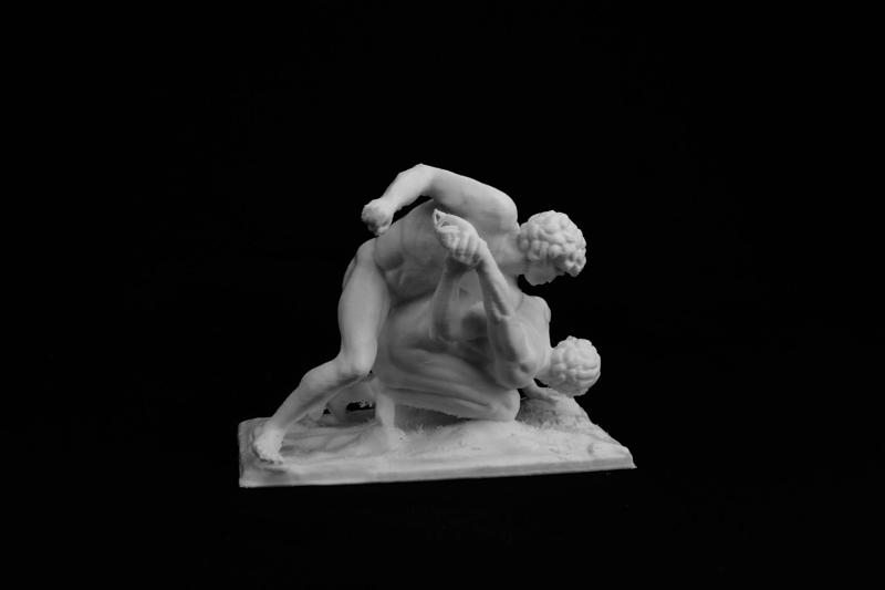 The Uffizi Wrestlers at the Uffizi collection in Florence, Italy