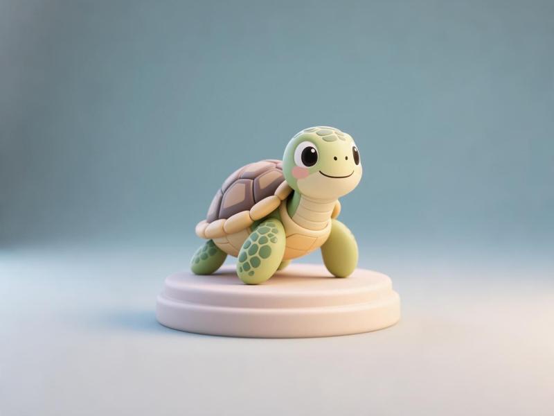 Turtle - Ocean World Aquarium Marine Life Model - Children's Birthday Gift Coloring Toy
