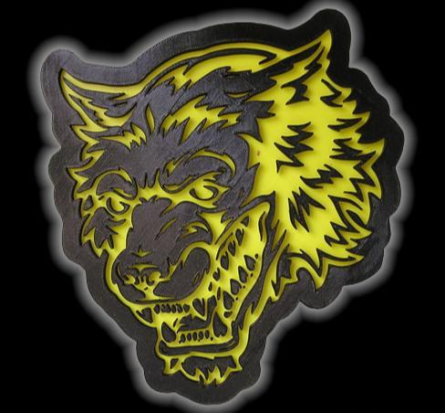 Aggressive Wolf Head