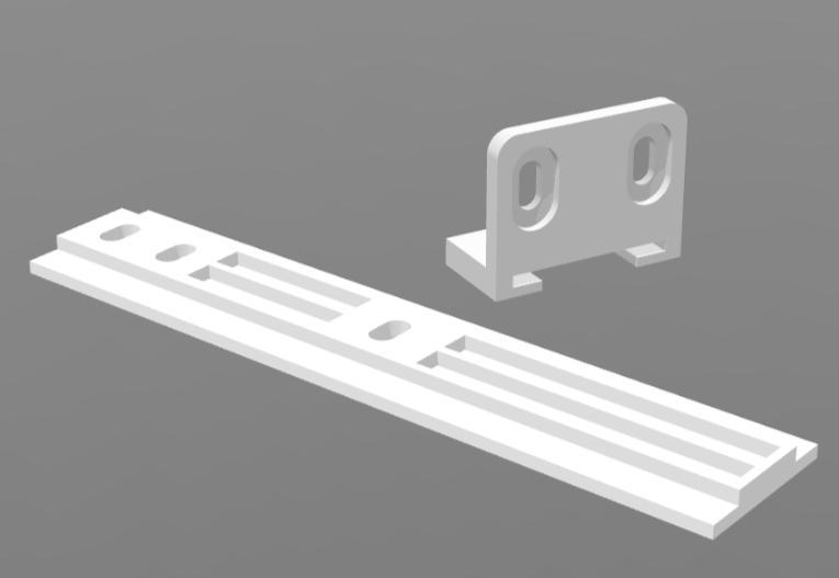 guide rail for a sluggish fridge door