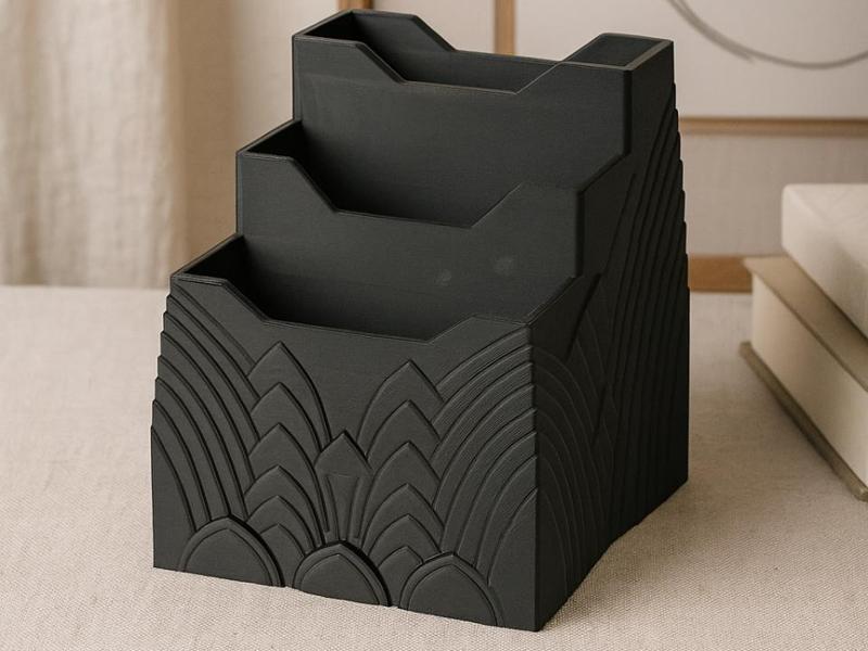 Art Deco Desk Organizer – Elegant Storage Solution