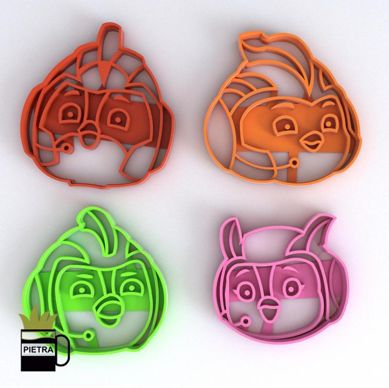 TOP WING FONDANT COOKIE CUTTER MOLD PRINTING MODEL 3