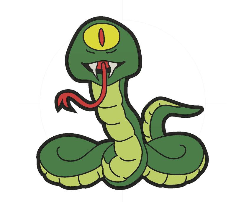 One Eyed Snake Light Box