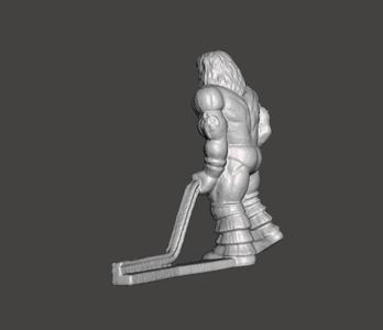 ULTIMATE WARRIOR FIELD HOCKEY PLAYER 1991 WWF SUPERSTARS SHOOT-OUT TABLE FIELD HOCKEY