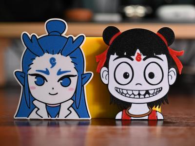 Refrigerator Magnets - Nezha/Ao Bing