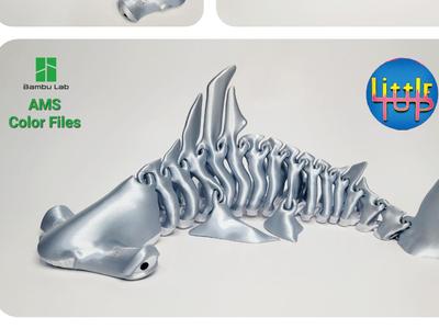 Hammerhead Shark Bones 3Dmodel by LittleTup 