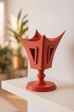 Crownspire Moroccan-Style Multi-Use Holder – 3D Printable Vase, Pen & Pencil Organizer, or Kitchen Utensil Stand – Sculptural Moroccan Design STL
