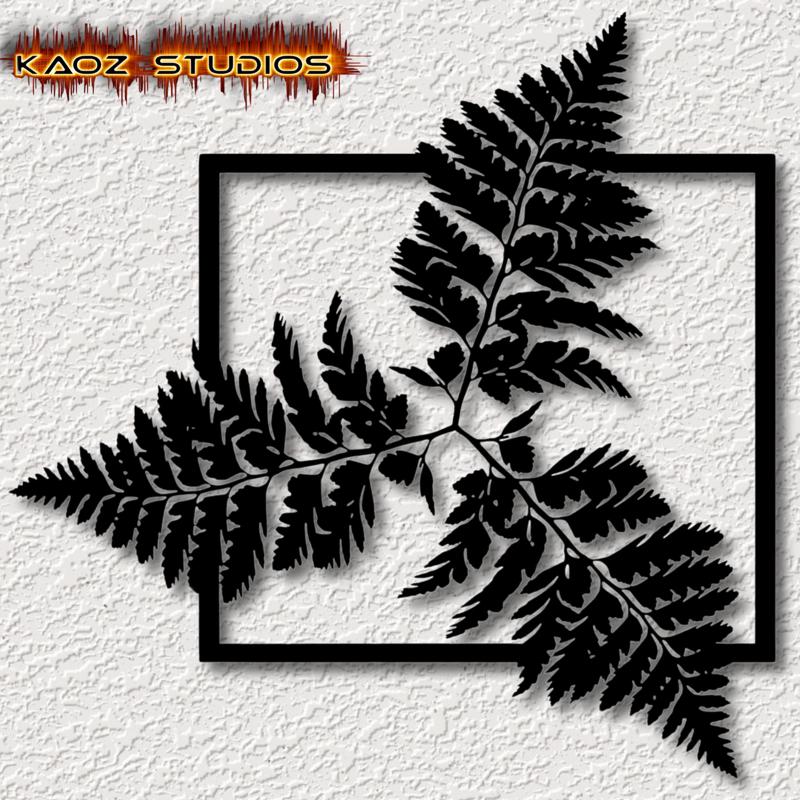 tropical fern wall art rainforest plant wall decor 2d plant life