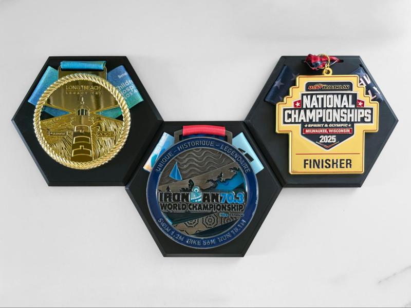 Hexagonal Medal Display