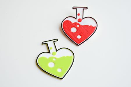 Love chemistry brooch/pin