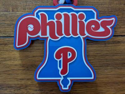 Philadelphia Phillies oversized logo pendant chain