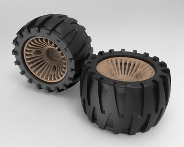 Off-Road Wheels for Longboard or Skateboard