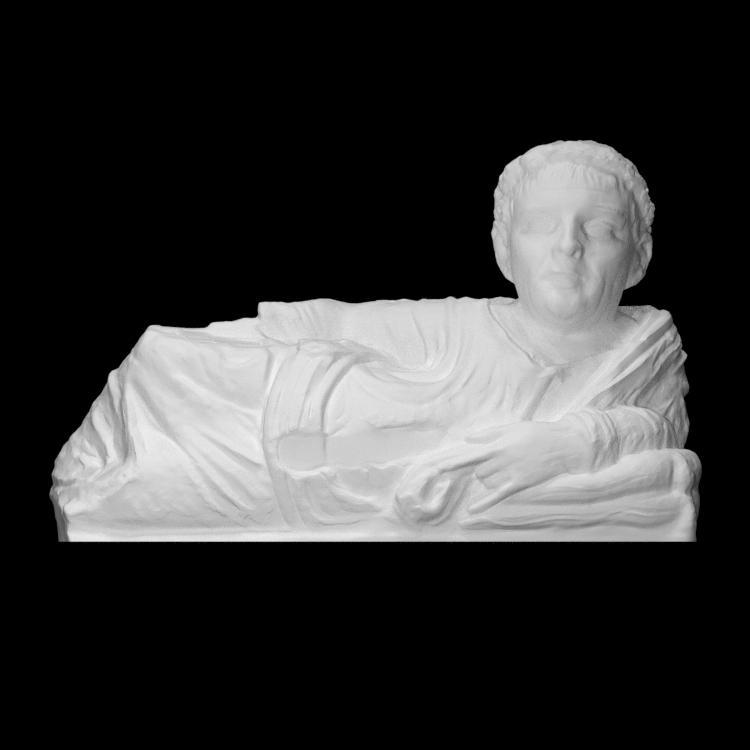 Etruscan figure of a lying man