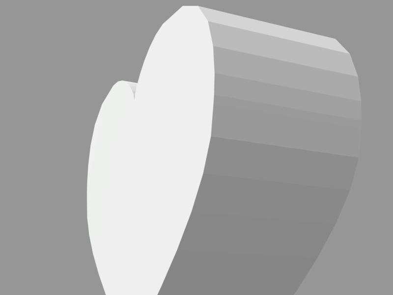 Heart Shaped Doll Table