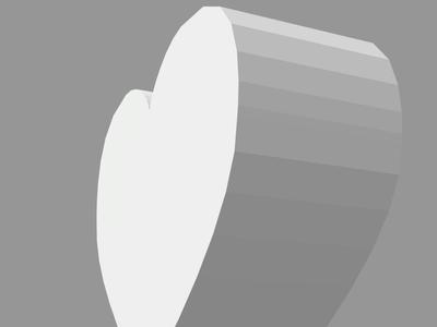 Heart Shaped Doll Table