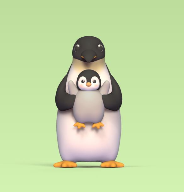 Penguin With Son