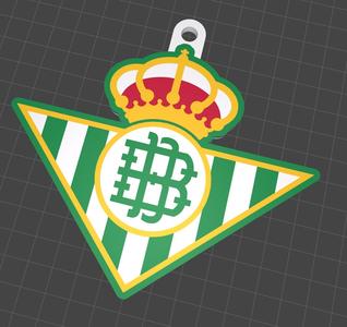 Real betis football keychain