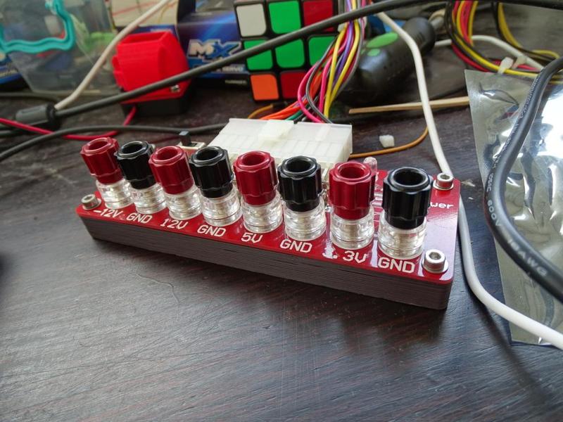 Base for benchtop power - ATX breakout board