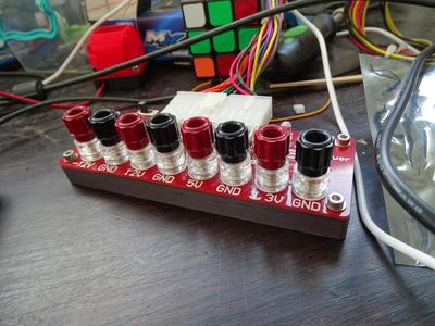 Base for benchtop power - ATX breakout board