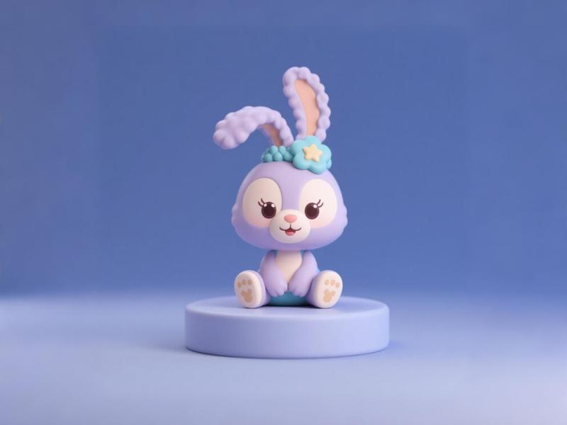 StellaLou - Disney's Duffy and Friends Figure Ornament - Cute Rabbit Toy Collectible Peripheral