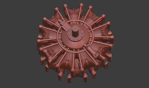 1/72 Scale Wright R1820 Engine Models