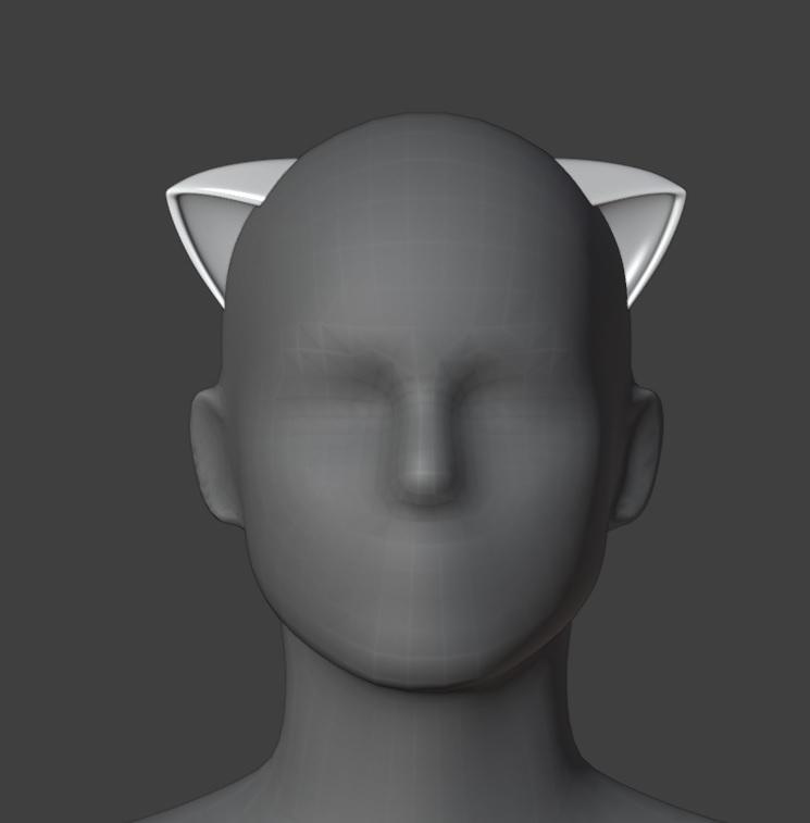 Lucy Elfen Lied horns ears prop cosplay set 3d model (stl file) for printing