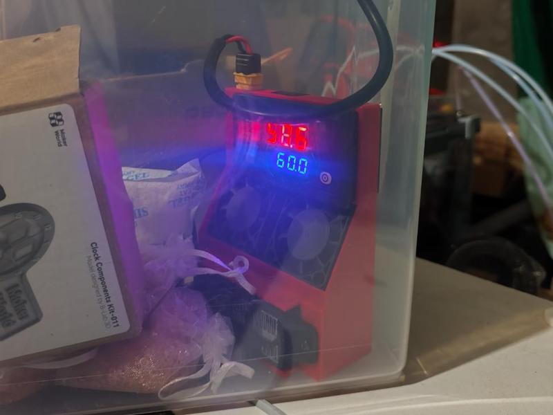 Temperature-controlled dryer with power interface