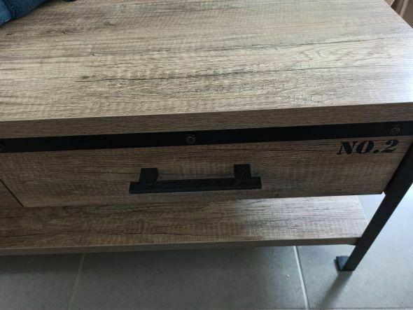 Industrial style drawer and door handle